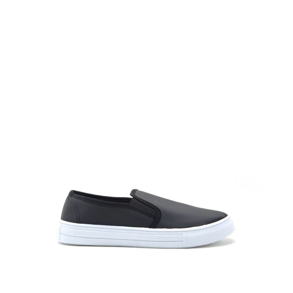 🆕 Black Satin Slip-on Sneakers - Picture 6 of 8